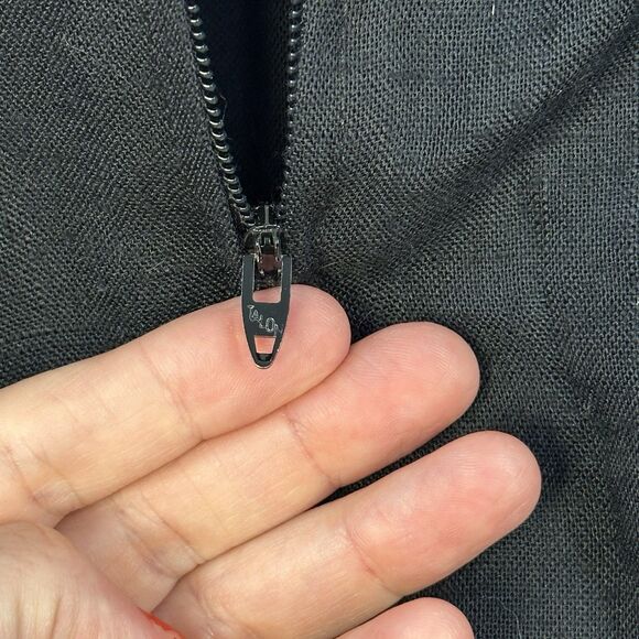 Vtg 60s Avon Drop Waist Day Dress Large Black White Puff Sleeve Modest Victorian - Picture 10 of 13